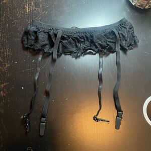 Black Lace Garter Belt